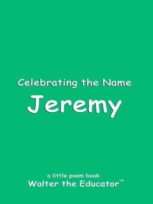 cover image of Celebrating the Name Jeremy